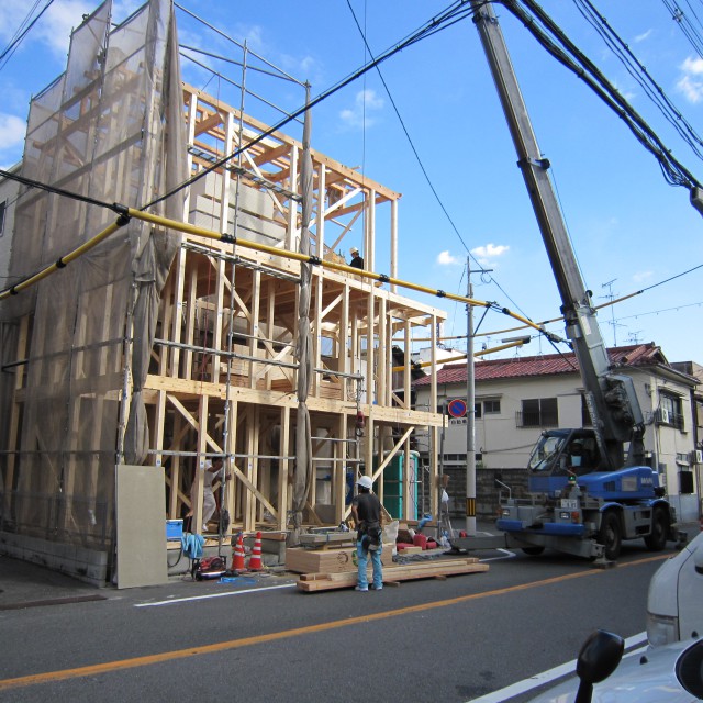 平野区喜連のＦ邸が上棟！・・・